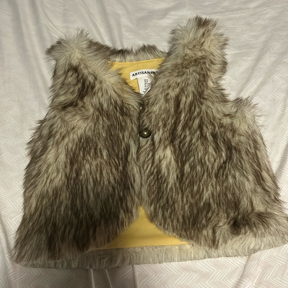 Artisan NY Faux Fur Vest - 4T